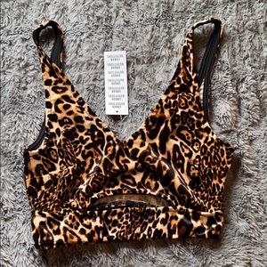 Urban Cropped Cheetah Top